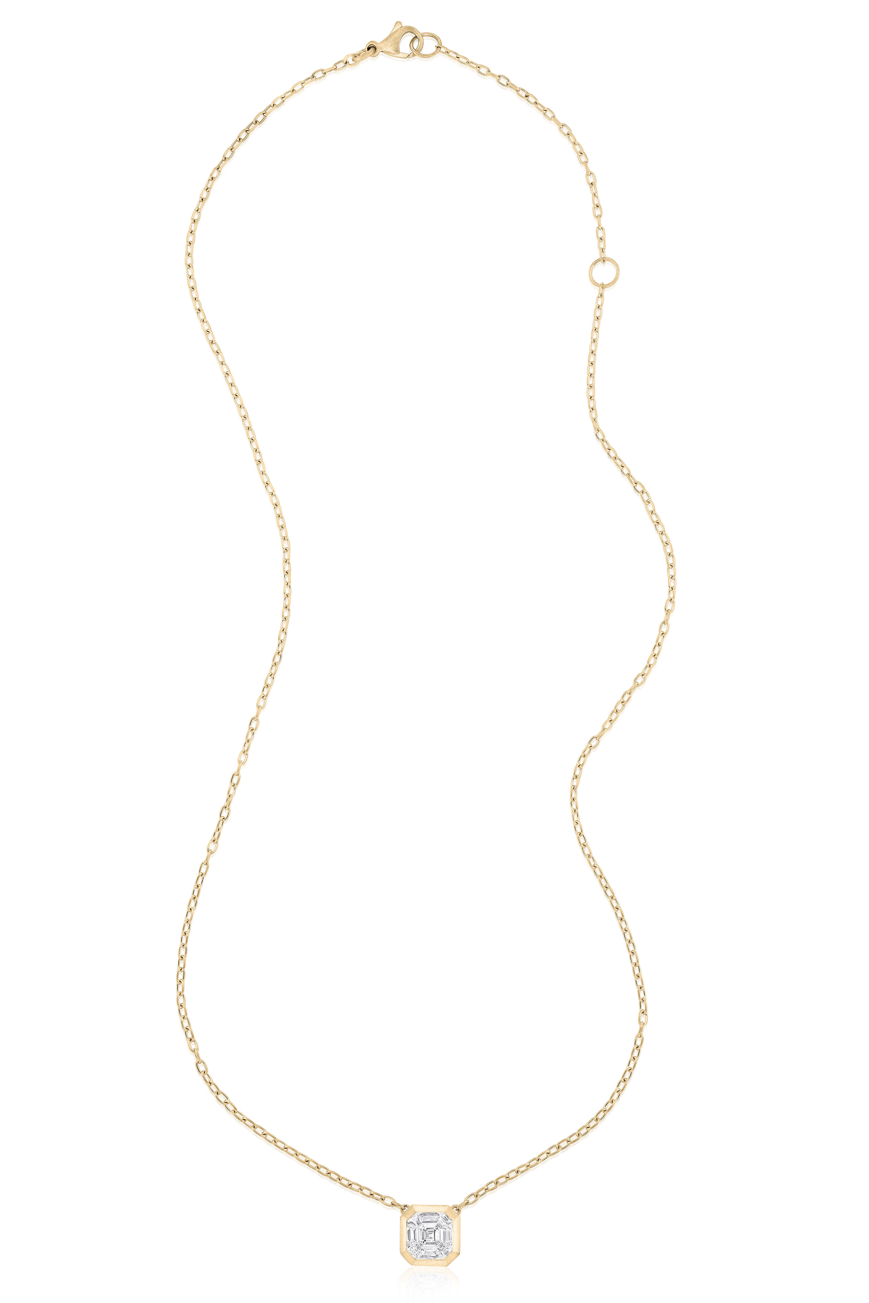 Nam Cho - 18k Yellow Gold Diamond Mosaic Pendant Necklace