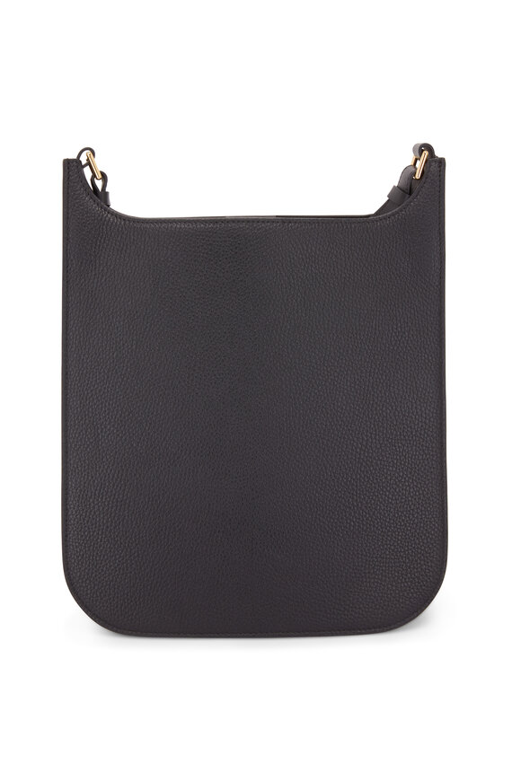 Tom Ford - Rialto Black Grain Leather Medium Crossbody Bag