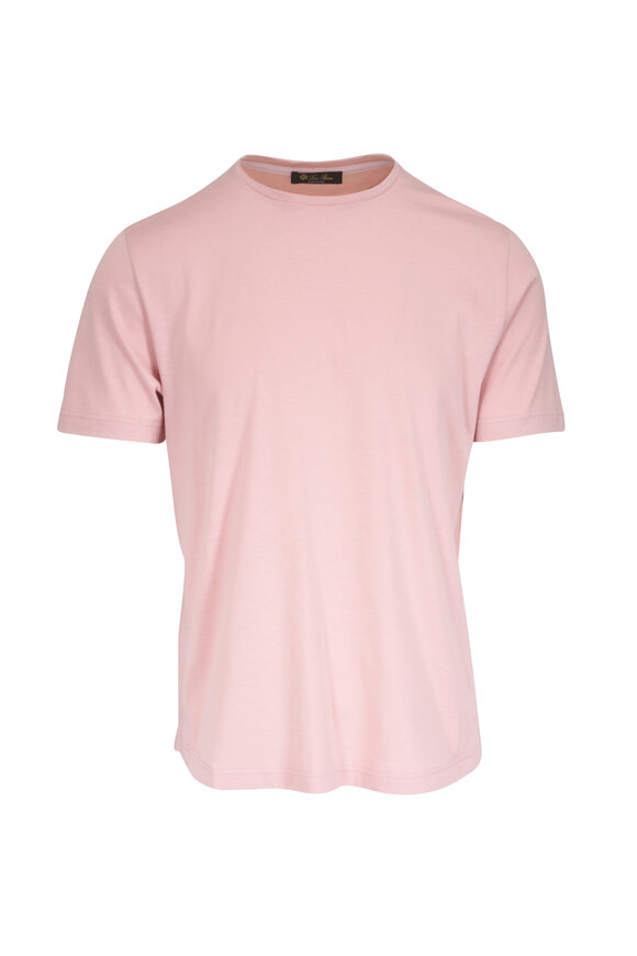 Loro Piana Pineapple Rose Silk & Cotton T-Shirt - view 1