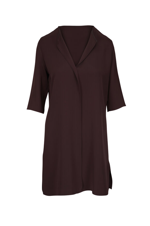 Peter Cohen Oh Mahogany Silk Dress