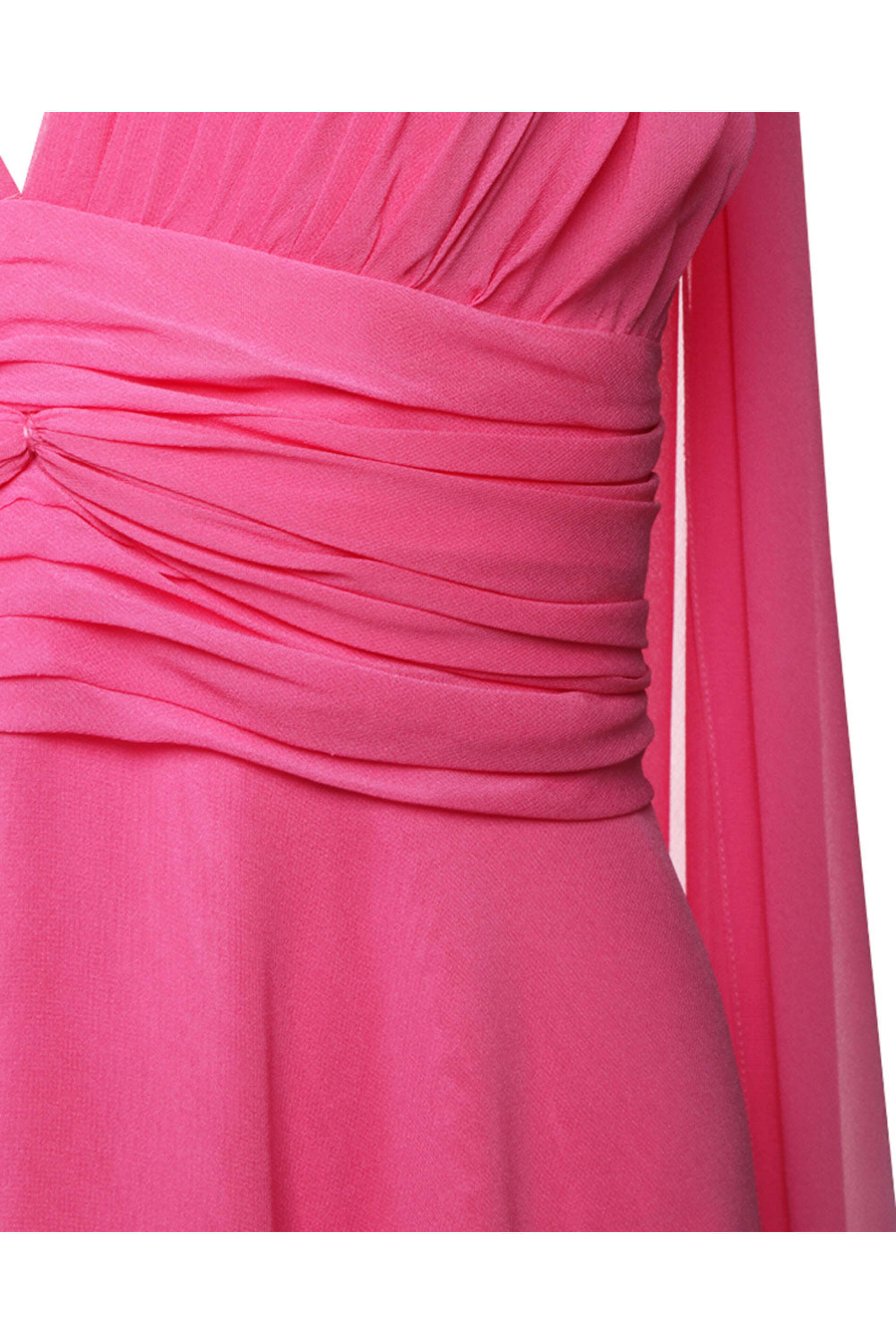 Naeem Khan - Sleeveless Chiffon Gown in Pink