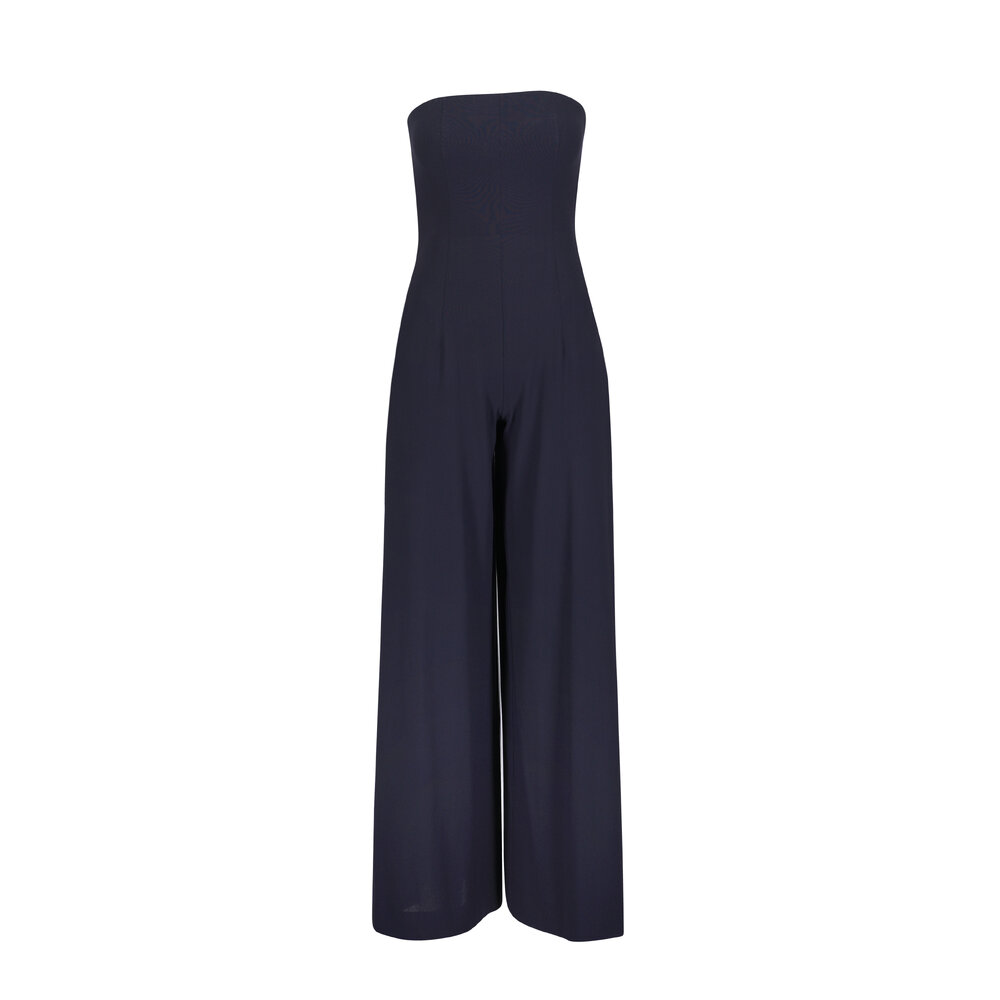 TWP - Jade Strapless Midnight Wool Jumpsuit | Mitchell Stores