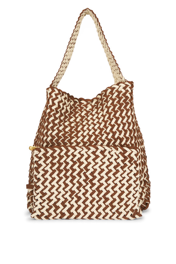 Naghedi Medium Nomad Carmel Double Weave Hobo - view 6