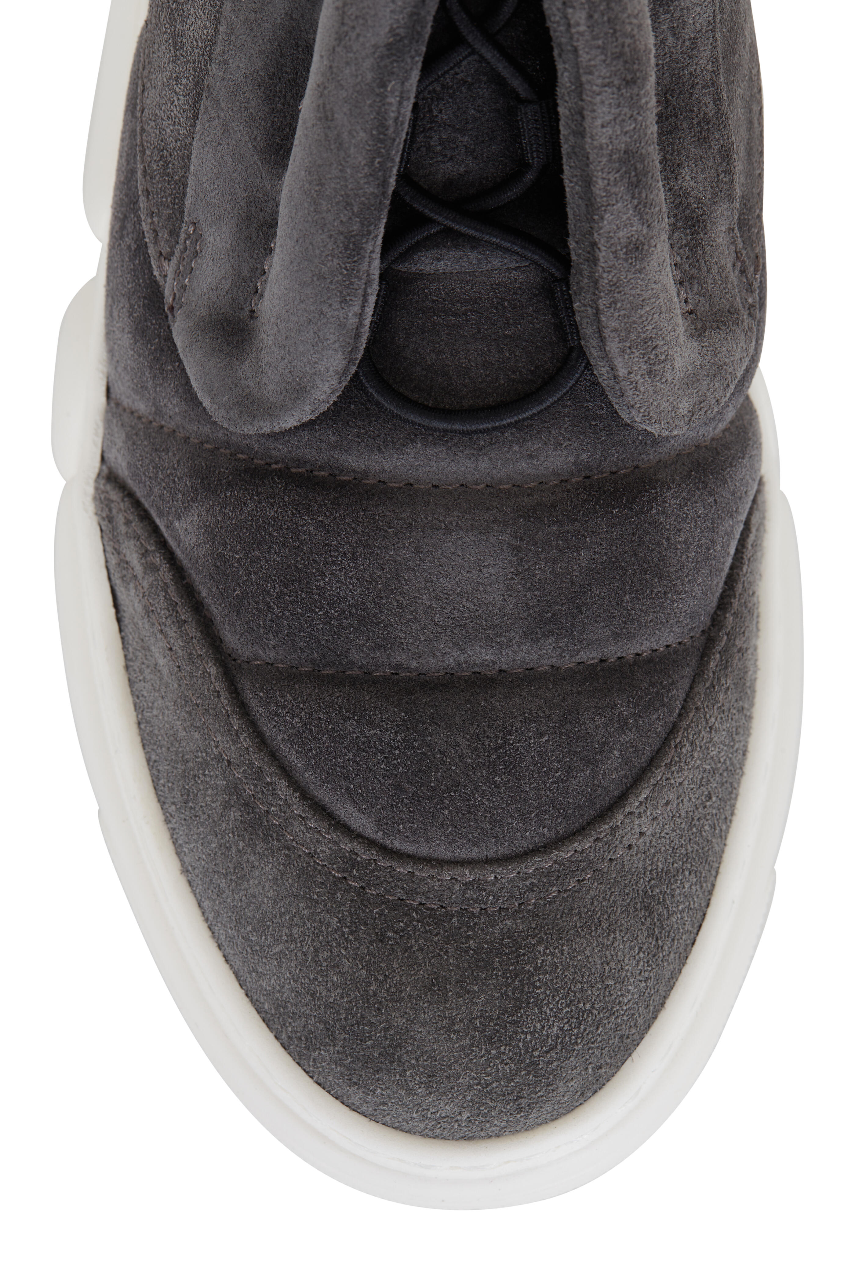 AGL Venus Carbon Gray Suede Sneaker Mitchell Stores