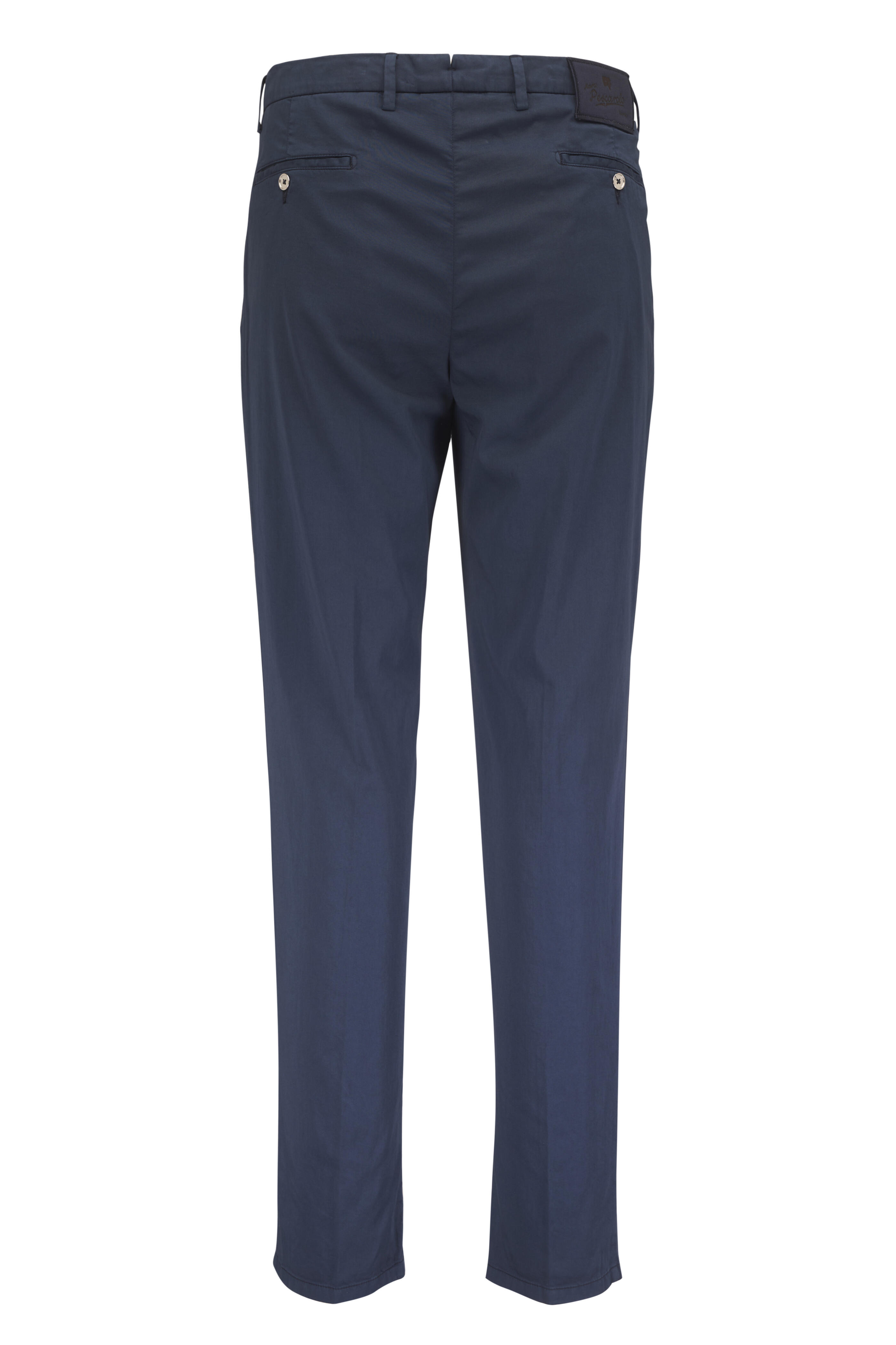 Marco Pescarolo - Navy Cotton Silk Dress Pant