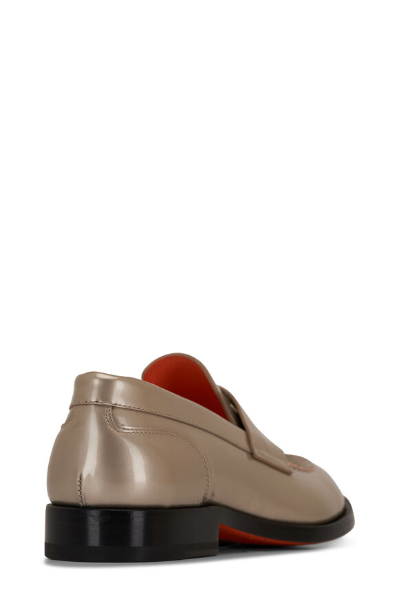 Santoni - Bugloss Gray Patent Leather Loafer