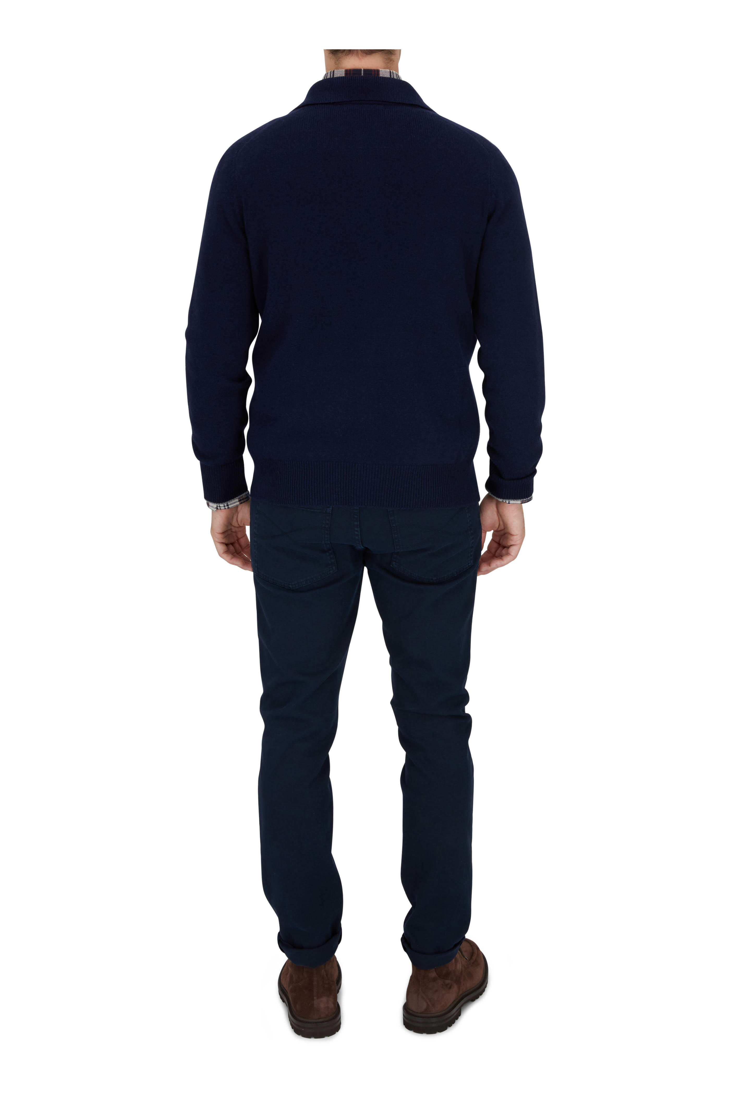 Brunello Cucinelli - Navy Wool, Cashmere & Silk Overshirt