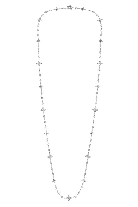 Mariani 18k White Gold Diamond Lucilla Necklace