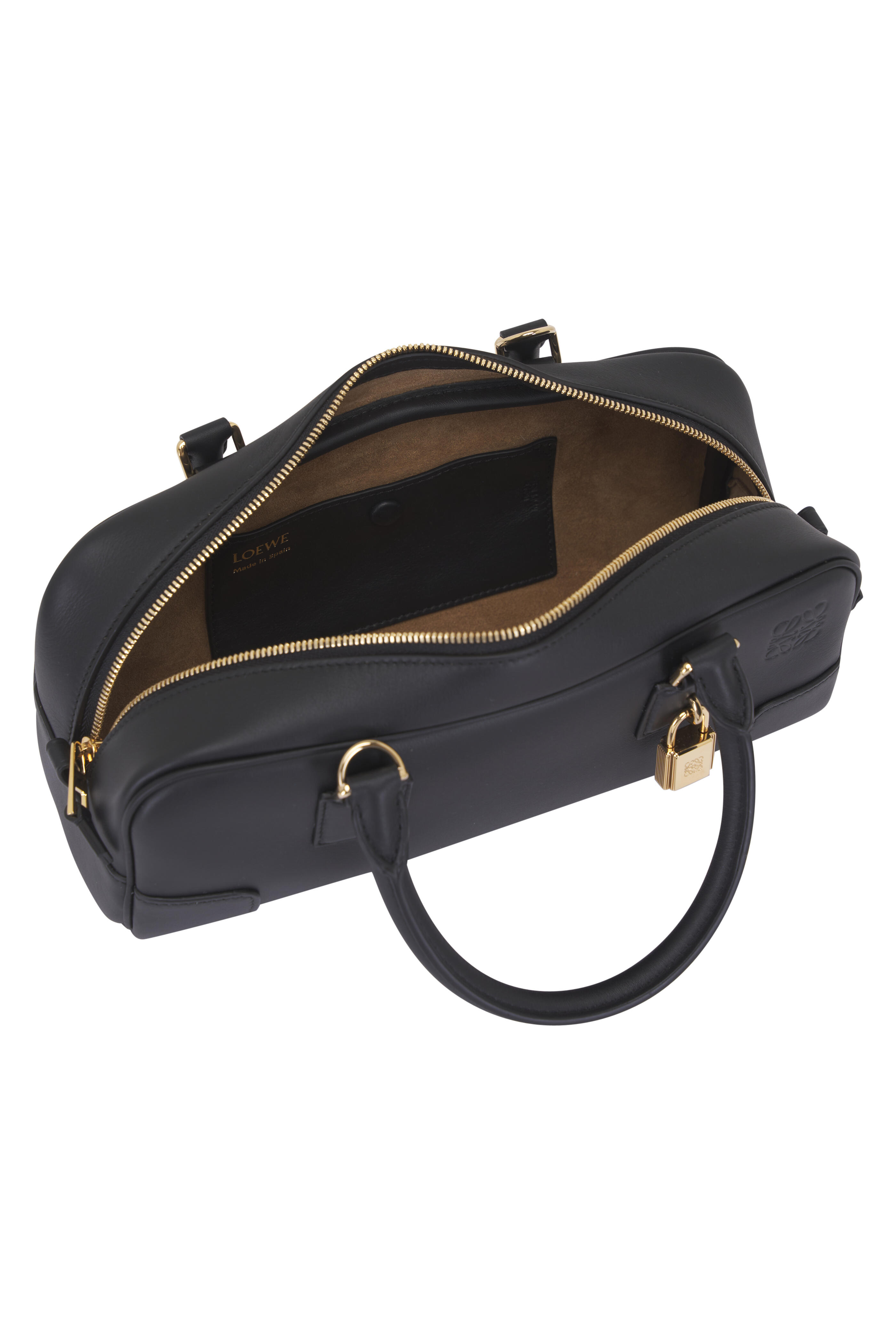 Loewe - Amazona 23 Cropped Black Top Handle Bag