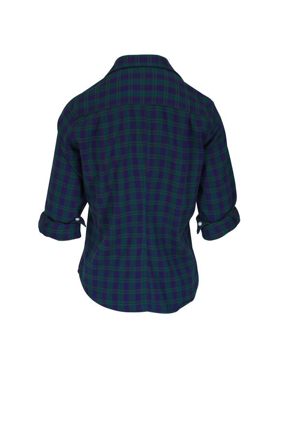 Frank & Eileen - Barry Navy & Green Plaid Tailored Button Down