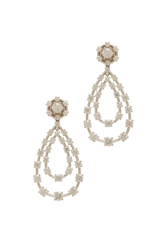Kwiat - Starry Night Double Teardrop Diamond Earrings