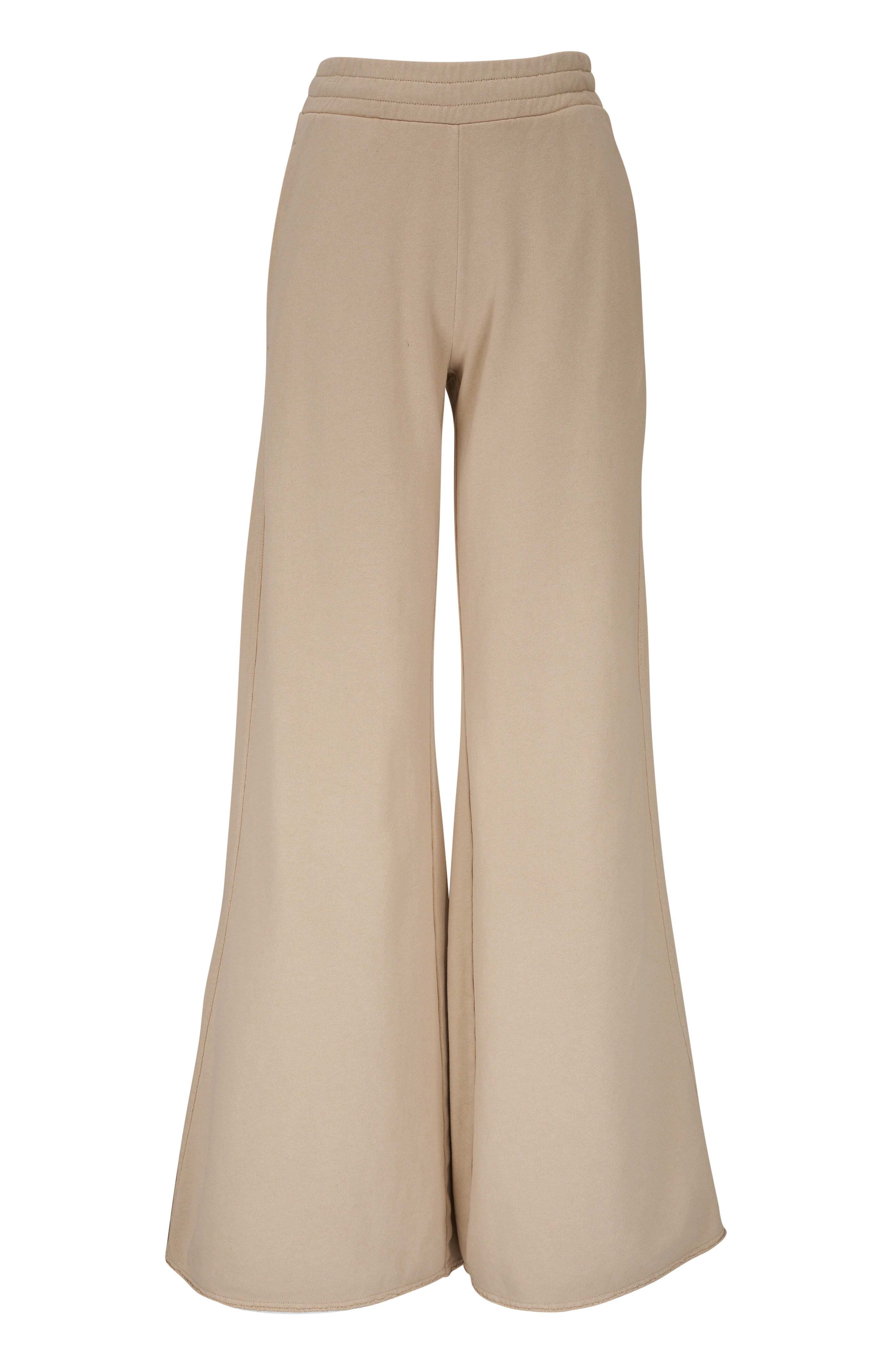 Dorothee Schumacher - Natural Power Beige Cotton Wide Leg Sweatpant