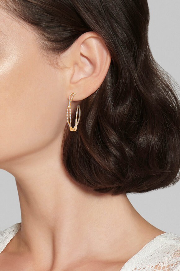 Kwiat 18k Yellow Gold Fidelity Diamond Hoop