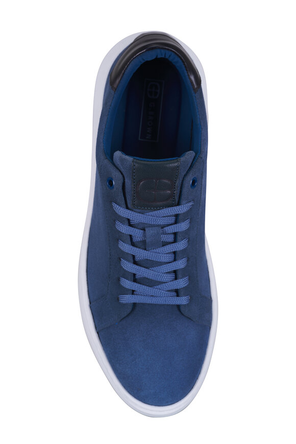 G Brown - Puff Blue Suede Sneaker