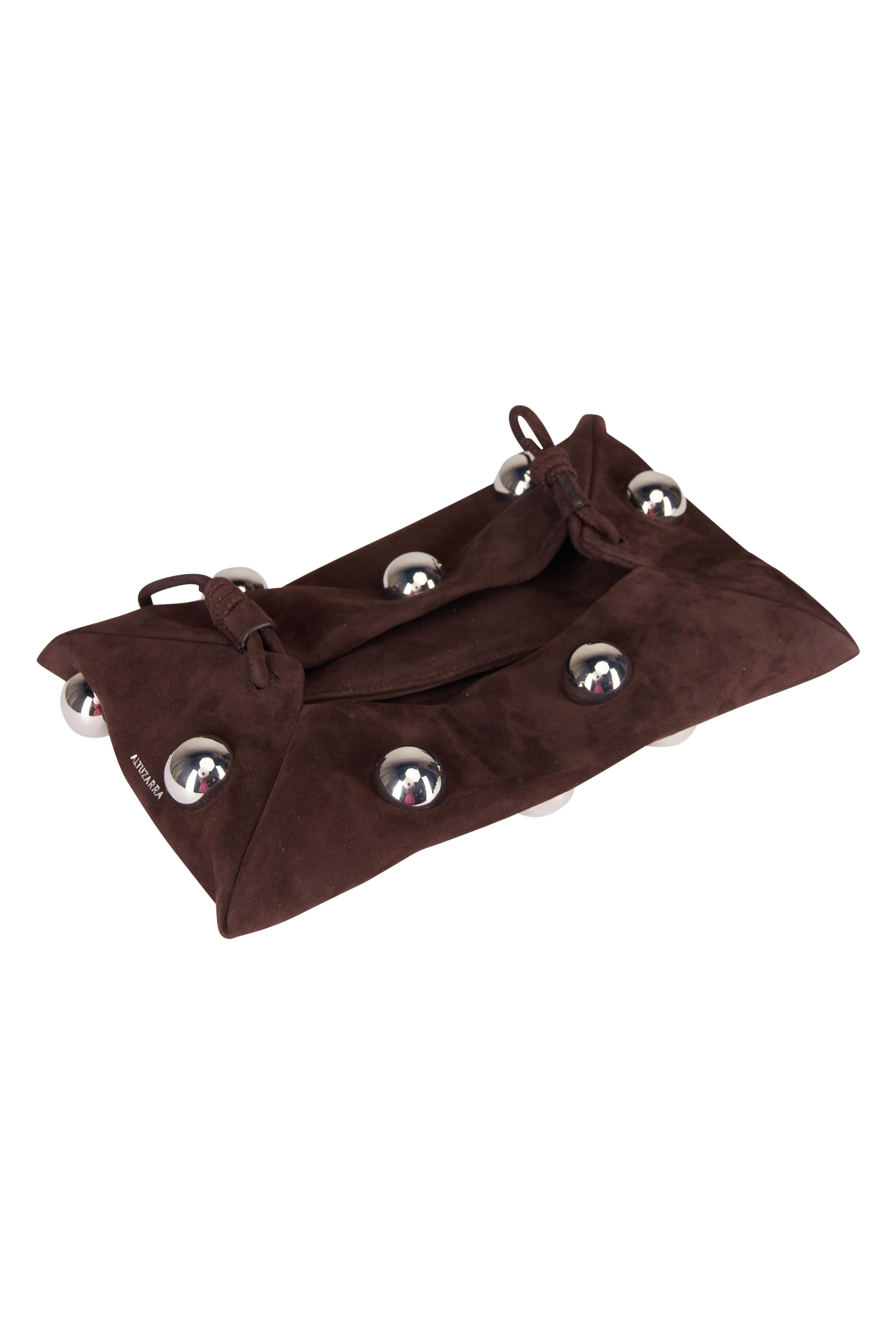 Altuzarra - Mini Origami Brown Suede Beaded Crossbody - view 4