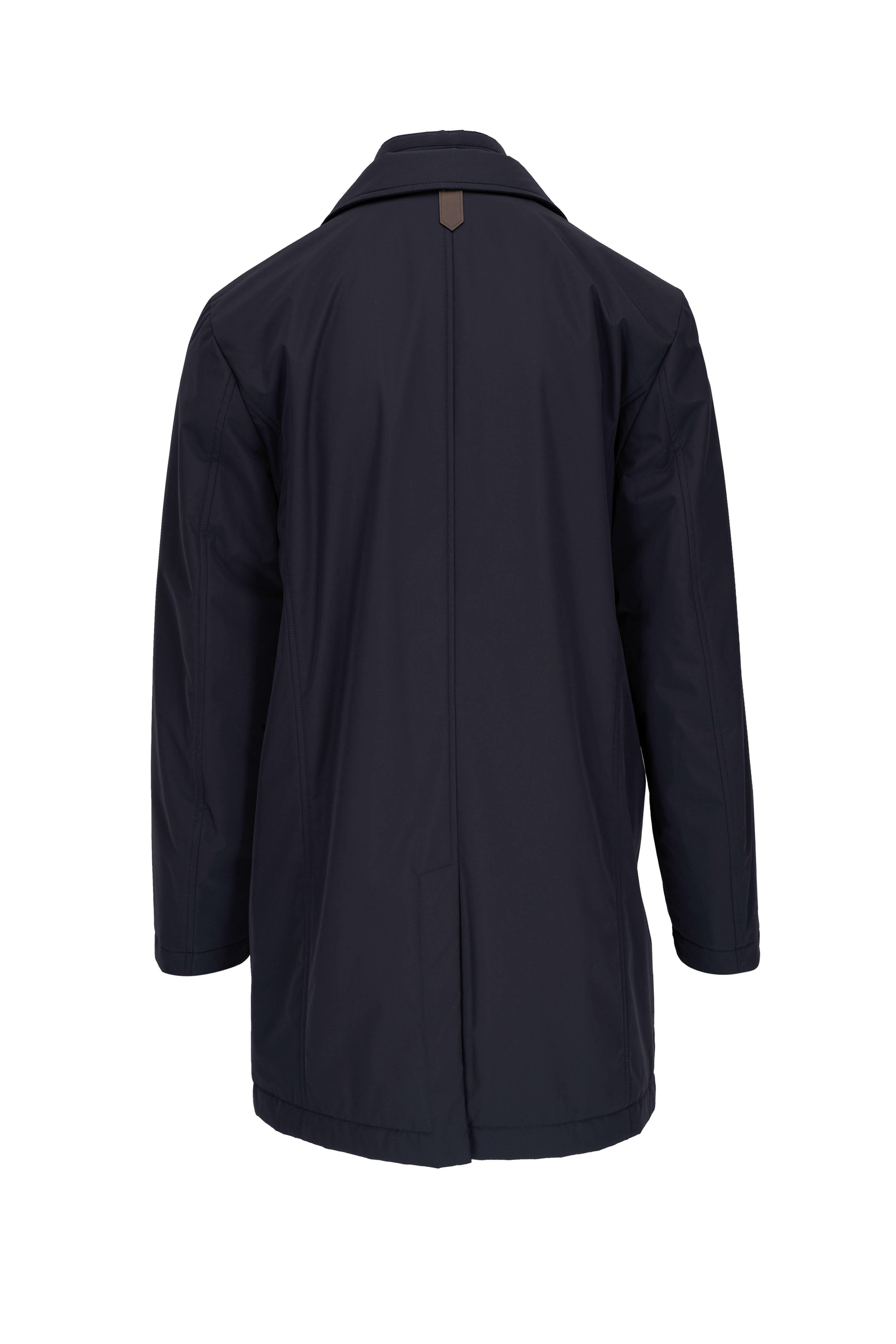 Canali - Navy Nylon Commute Dickey Coat | Mitchell Stores