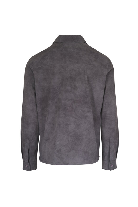 Marco Pescarolo Gray Faux Suede Tech Jacket - view 3