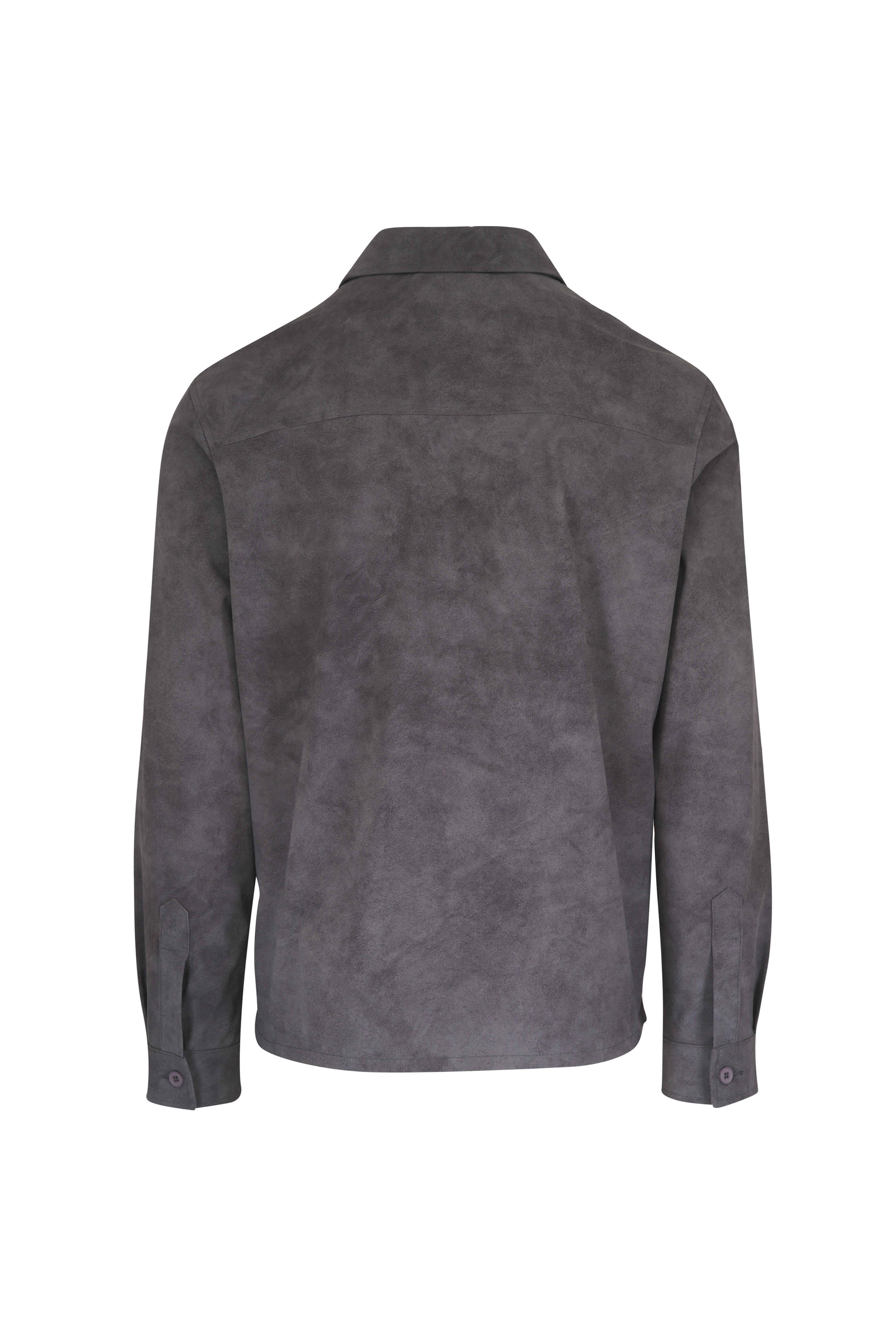 Marco Pescarolo - Gray Faux Suede Tech Jacket - view 3