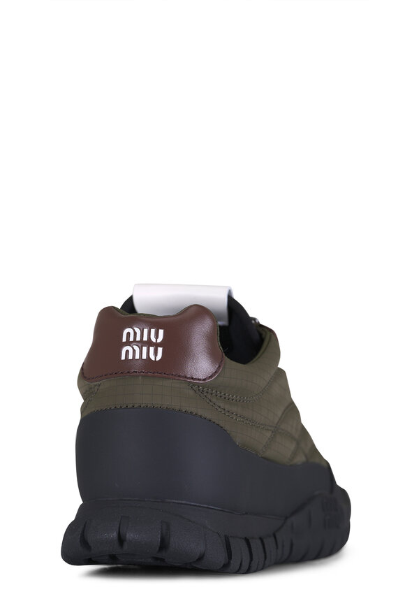 Miu Miu Tyre Forest Green Sneaker - view 4
