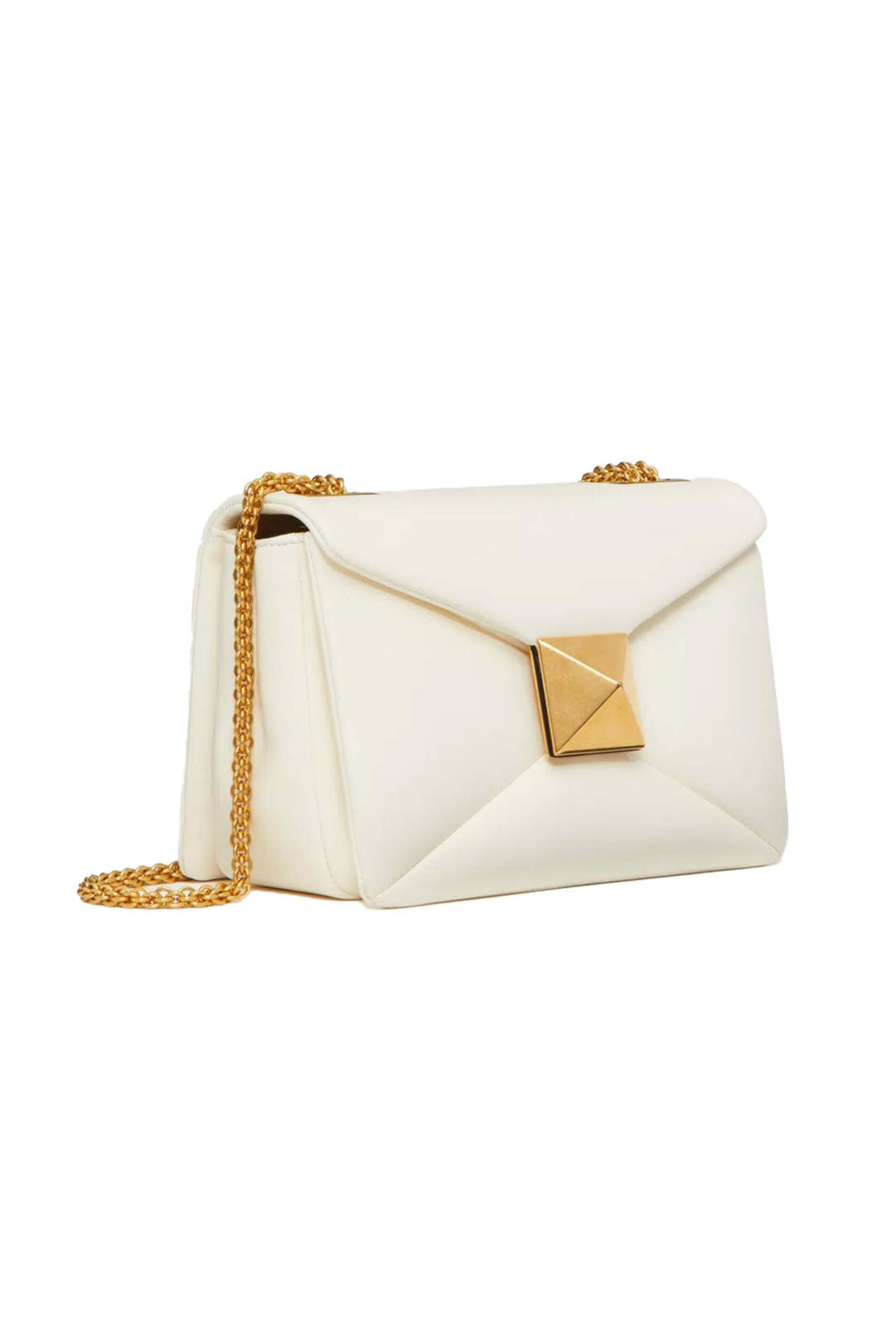 Valentino Garavani - One Stud Small Shoulder Bag in Ivory