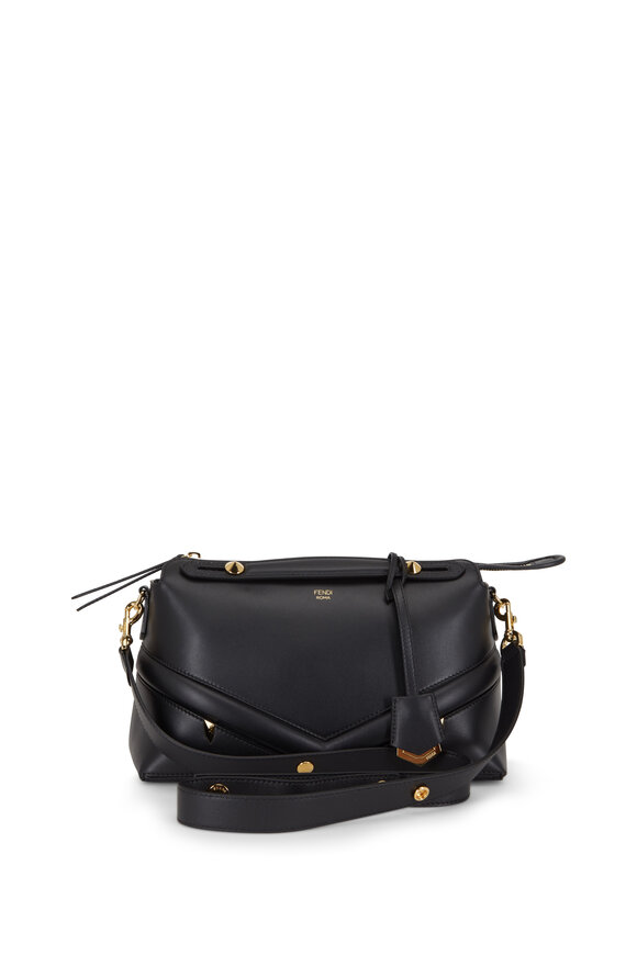 Fendi - By The Way Black Leather Boston Bag