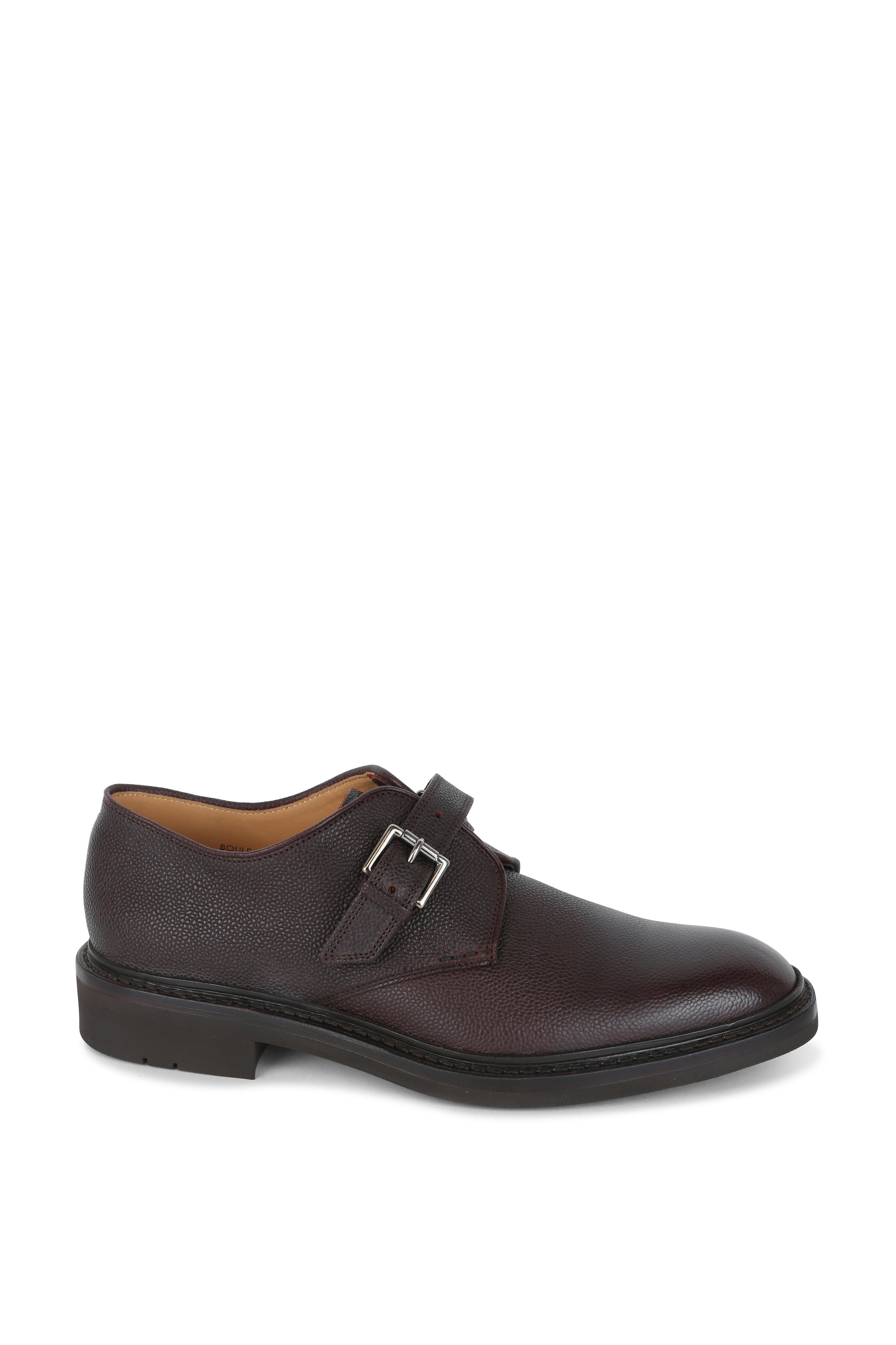 Heschung - Bouleau Dark Brown Leather Monk Strap Shoe