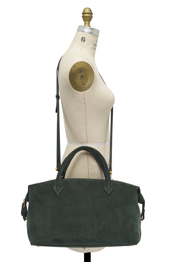 Métier - Perriand City Emerald Suede Bag