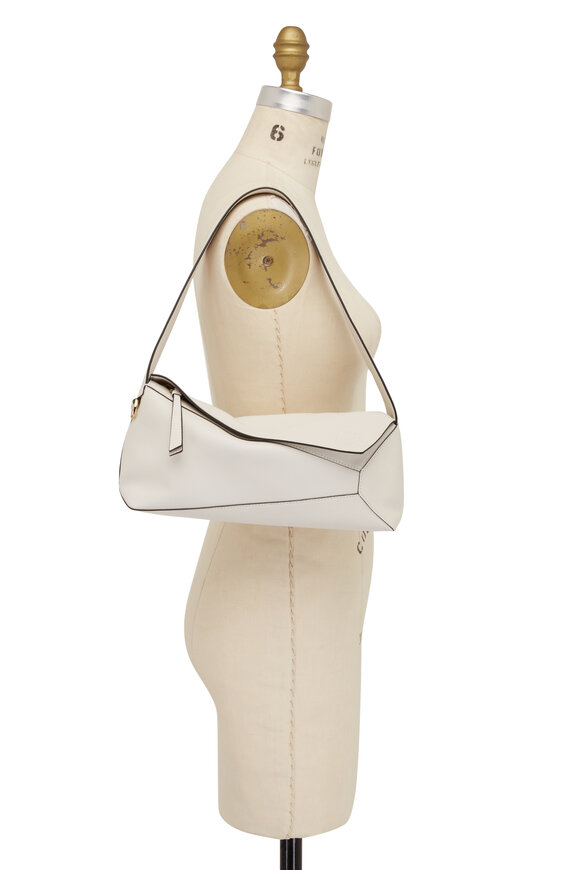 Loewe - Puzzle Soft White Leather Hobo Bag