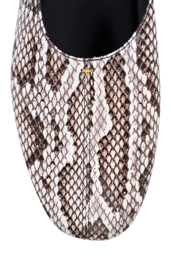 Khaite Jane Exotic Animal Leather Flat - view 6