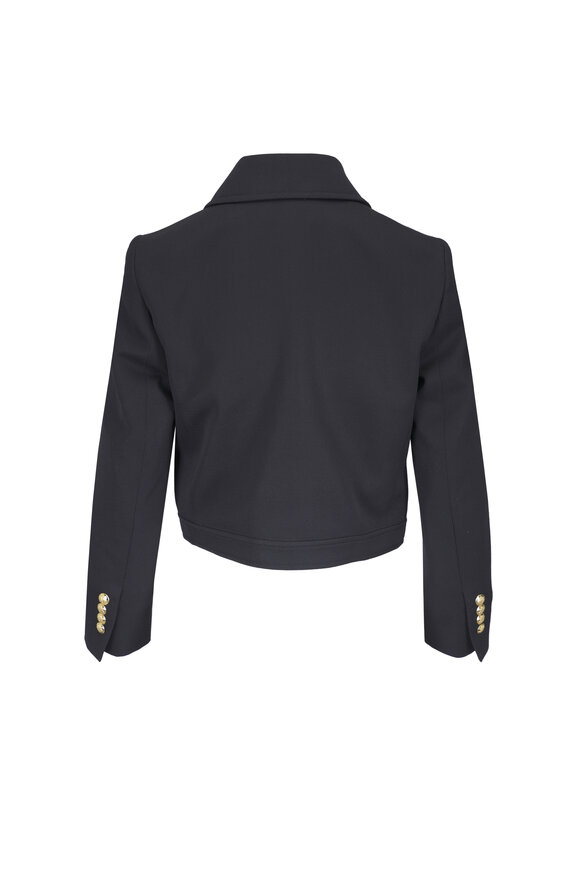 Nili Lotan Edna Black Cropped Wool Jacket - view 2