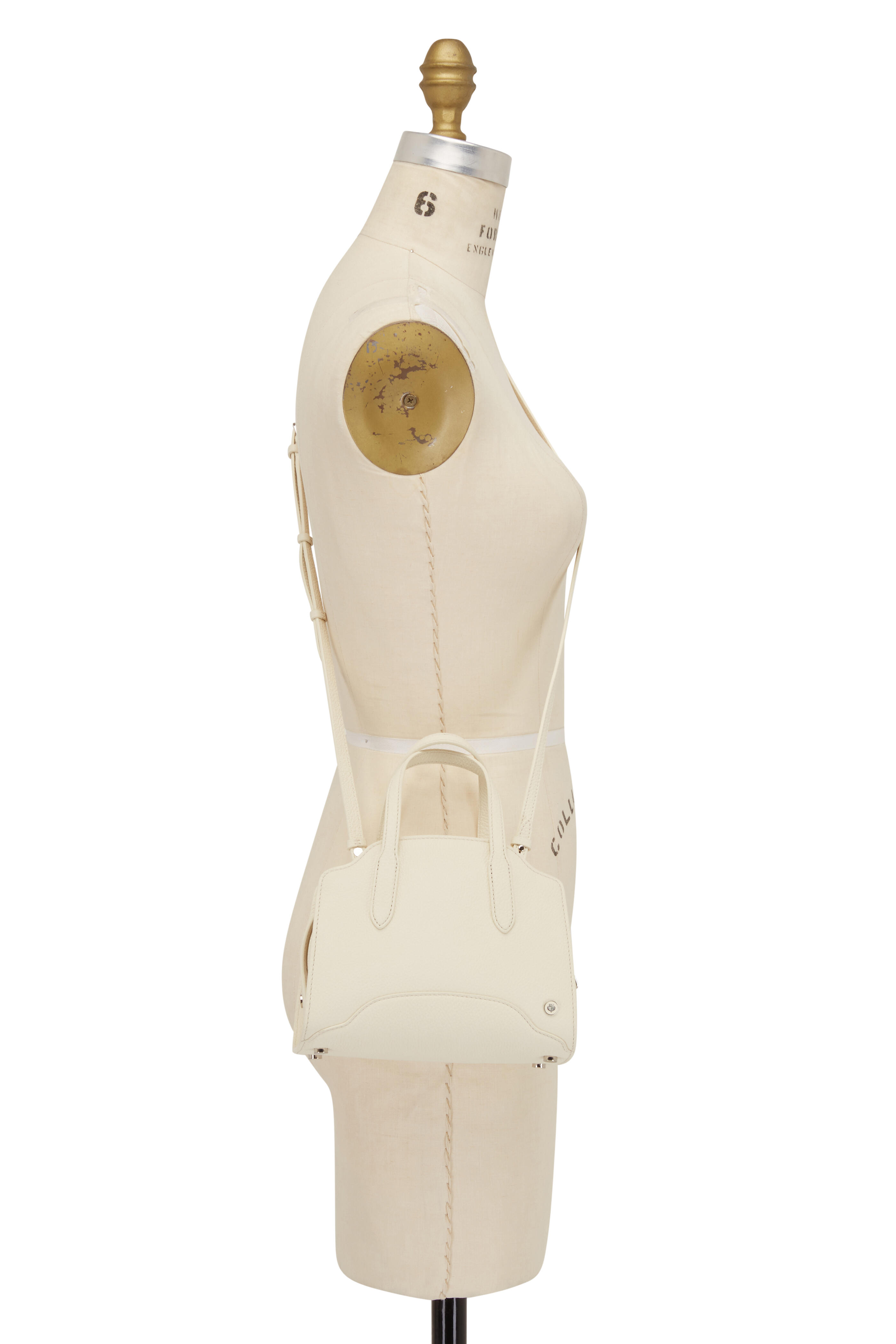 Loro Piana - Sesia White Grain Leather Micro Bag