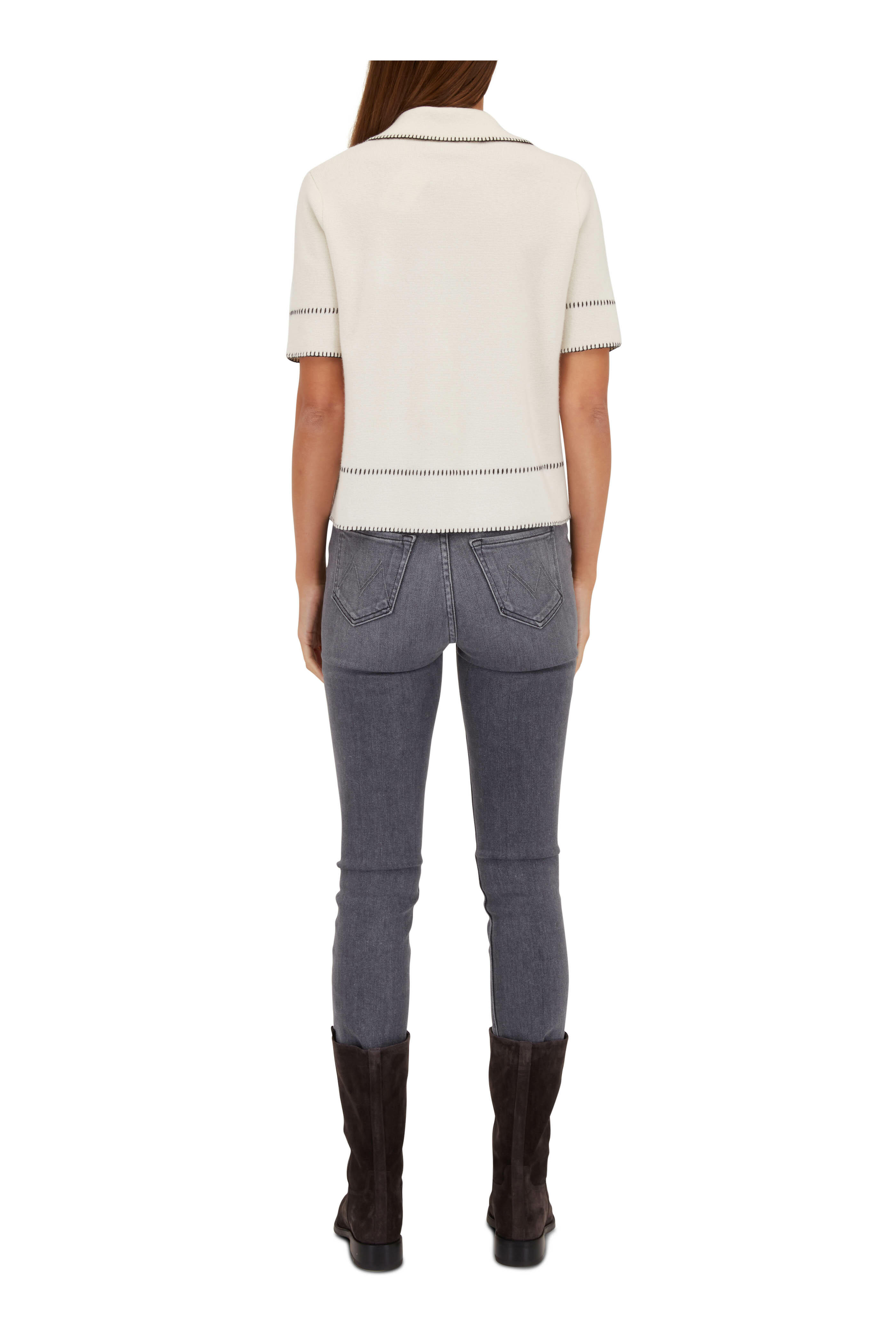 Mother - The Pixie Dazzler Ankle Fray Digging Up Dirt Jean