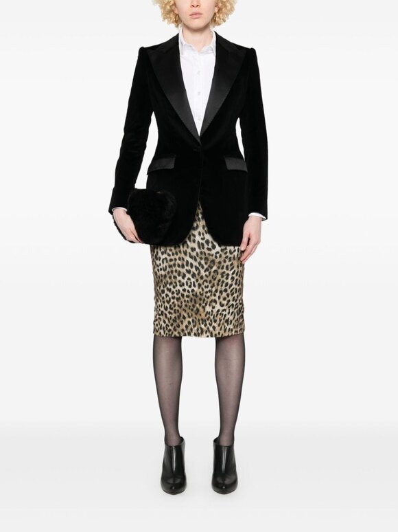 Dolce & Gabbana - Velvet Black Peak Lapel Tuxedo Jacket