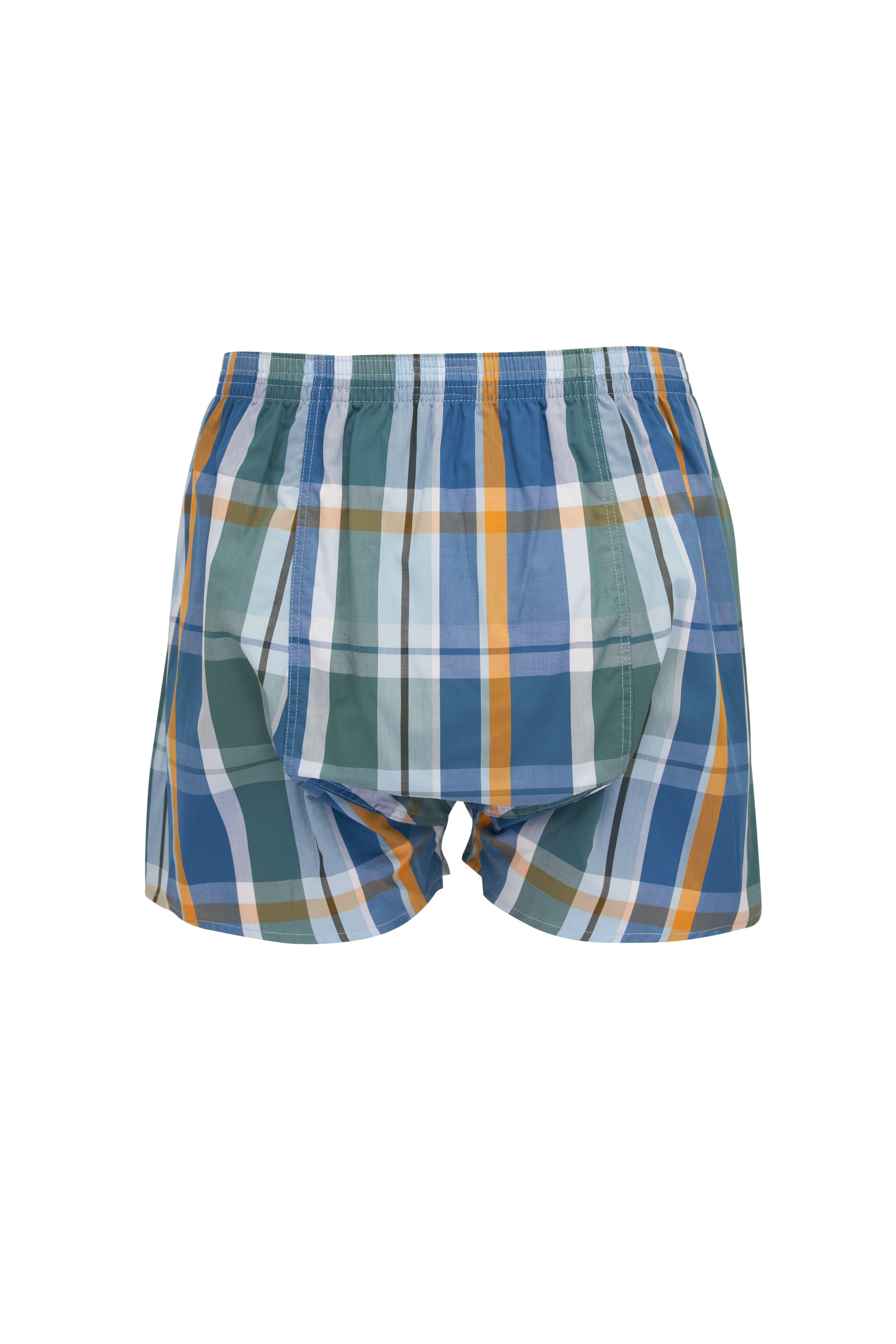 Derek Rose Ledbury 65 Blue Batiste Cotton Boxer Shorts 8658