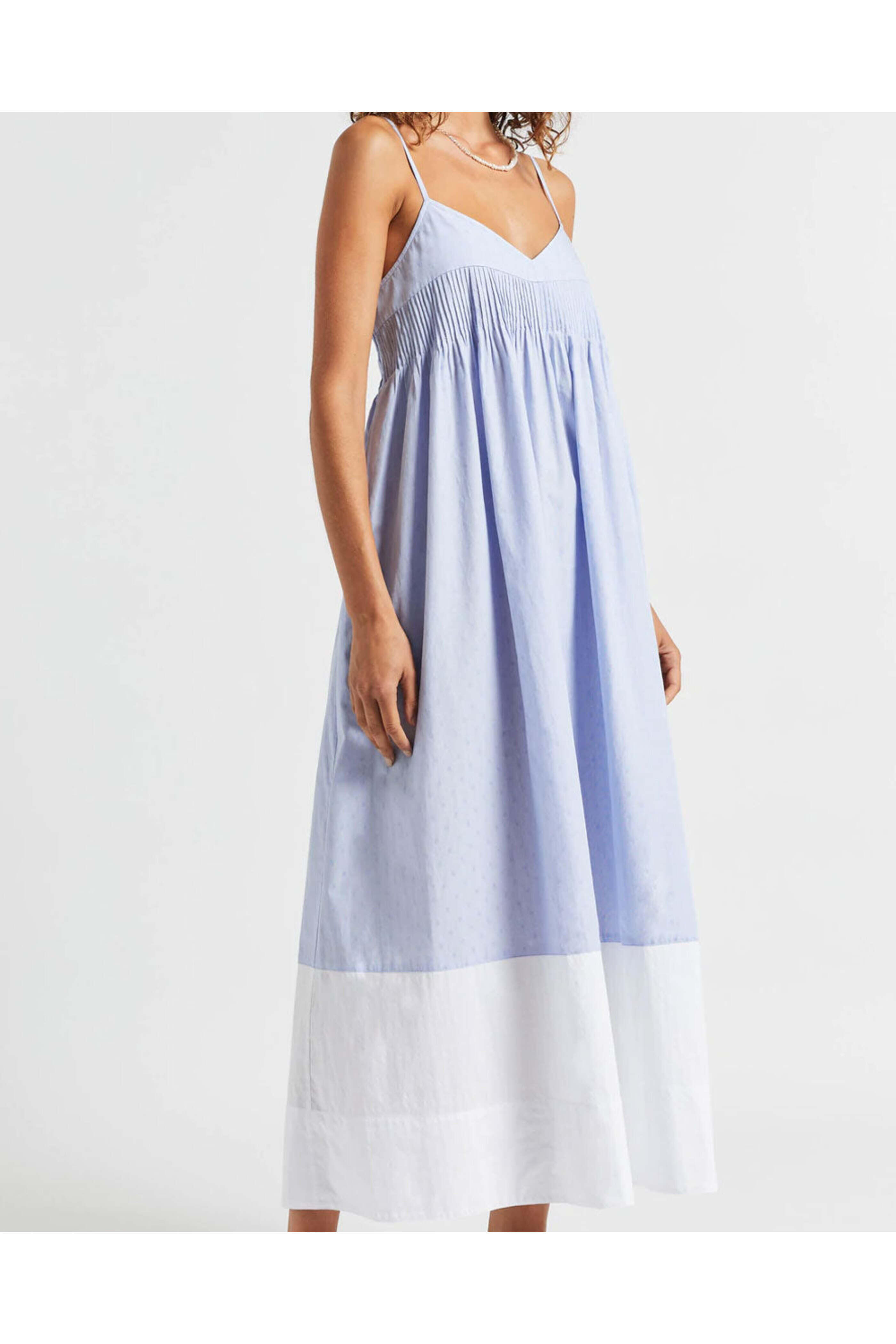 Lee Mathews - Sky Blue Emmie Maxi Dress