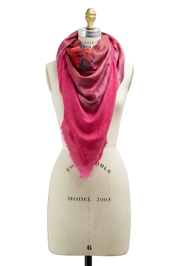 Avant Toi - Pink Cashmere & Silk Scarf