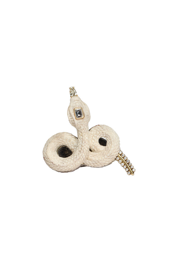 K. Brunini Jewels Diamond Moose Antler Snake Ring - view 1