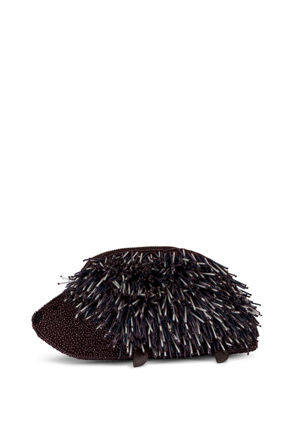 Staud Porcupine Black Beaded Clutch - view 2