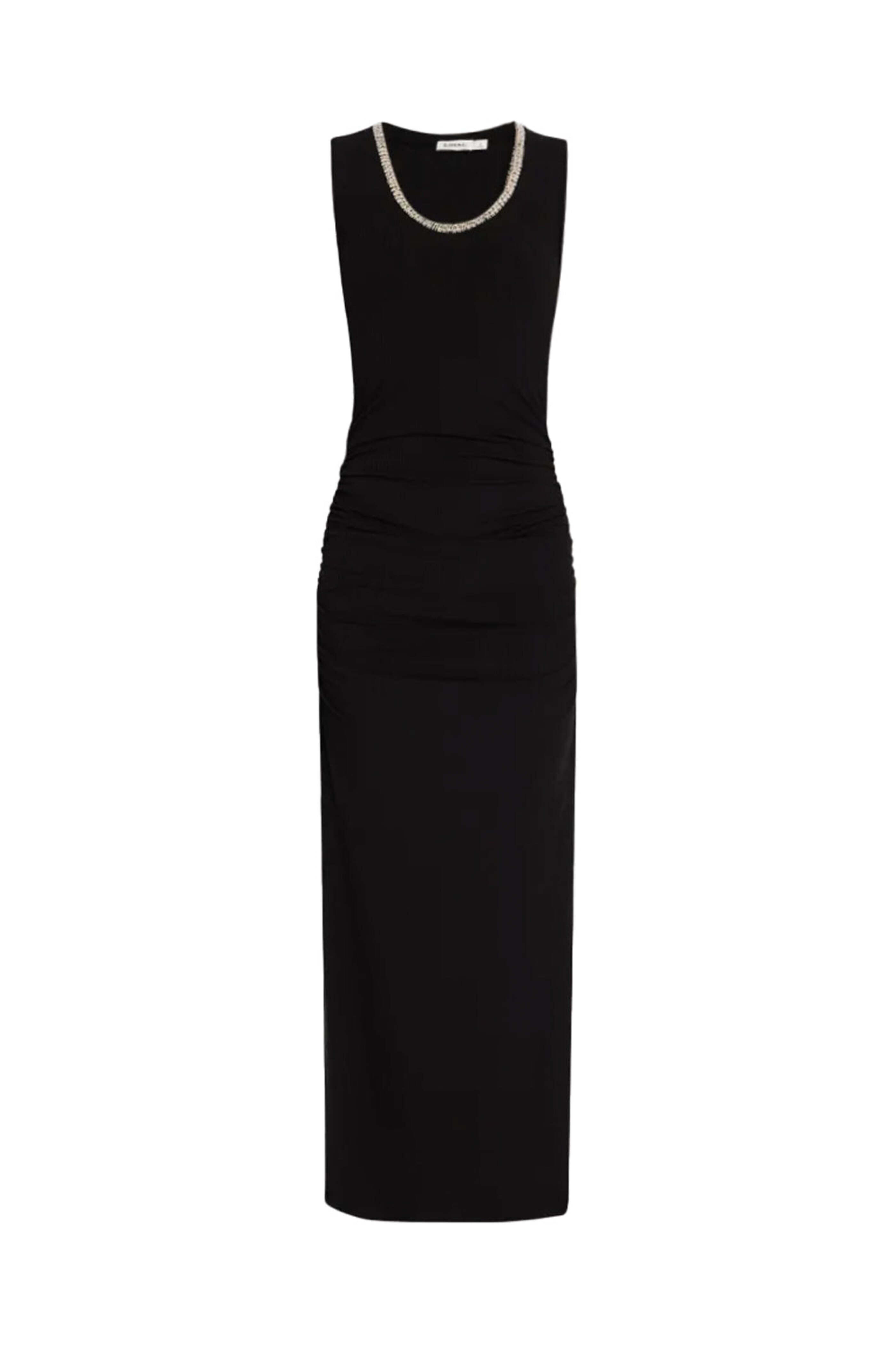 beaded top prom dress Navy Blue Prom Dress