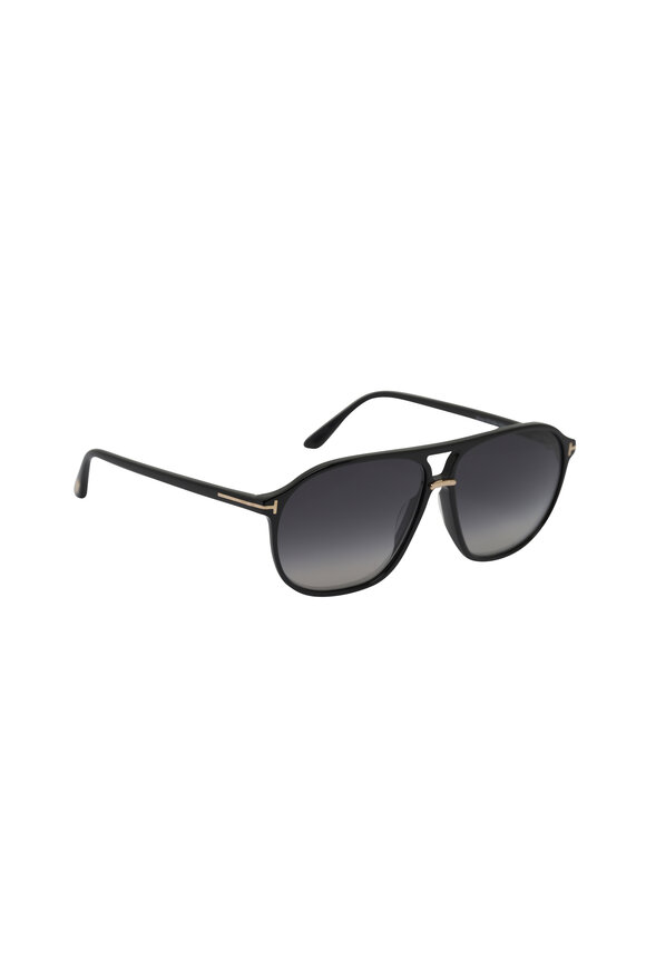 Tom Ford Eyewear Bruce Polarized Black Sunlgasses