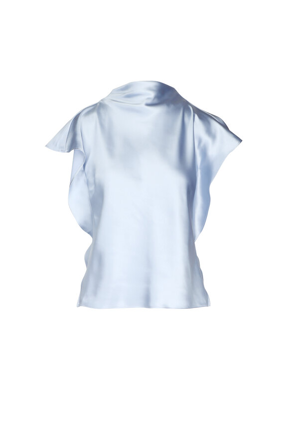 Tanya Taylor Adrien Powder Blue Top
