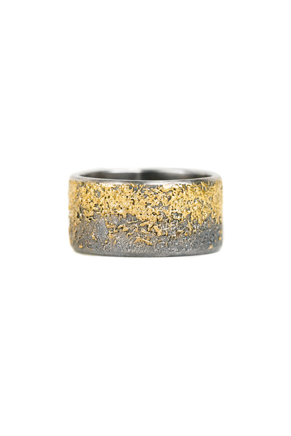 Kate Maller Black + Gold Dusted 10mm Band
