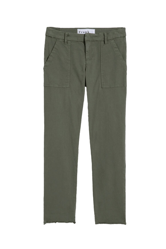 パンツ ZIMMERMANN Eden Slouch Flare Pant In Illustration Green Zimmermann - Eden Bottle Green Slouch Flare Pant