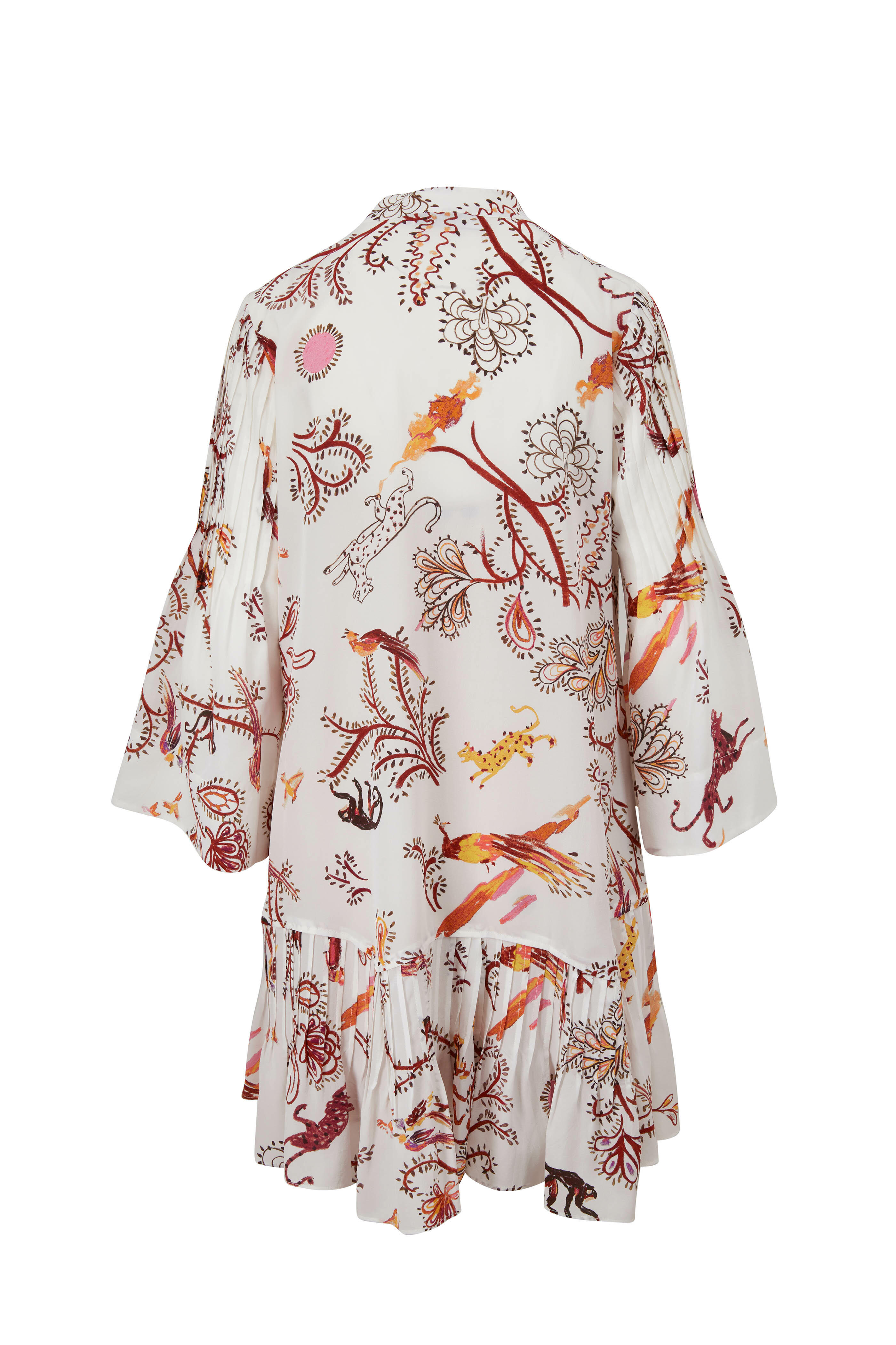 Dorothee Schumacher - Tree Of Life Cream Bell Sleeve Dress