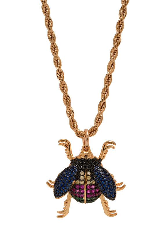 Cristina V. - Pavé CZ Fairy Bug Pendant Necklace