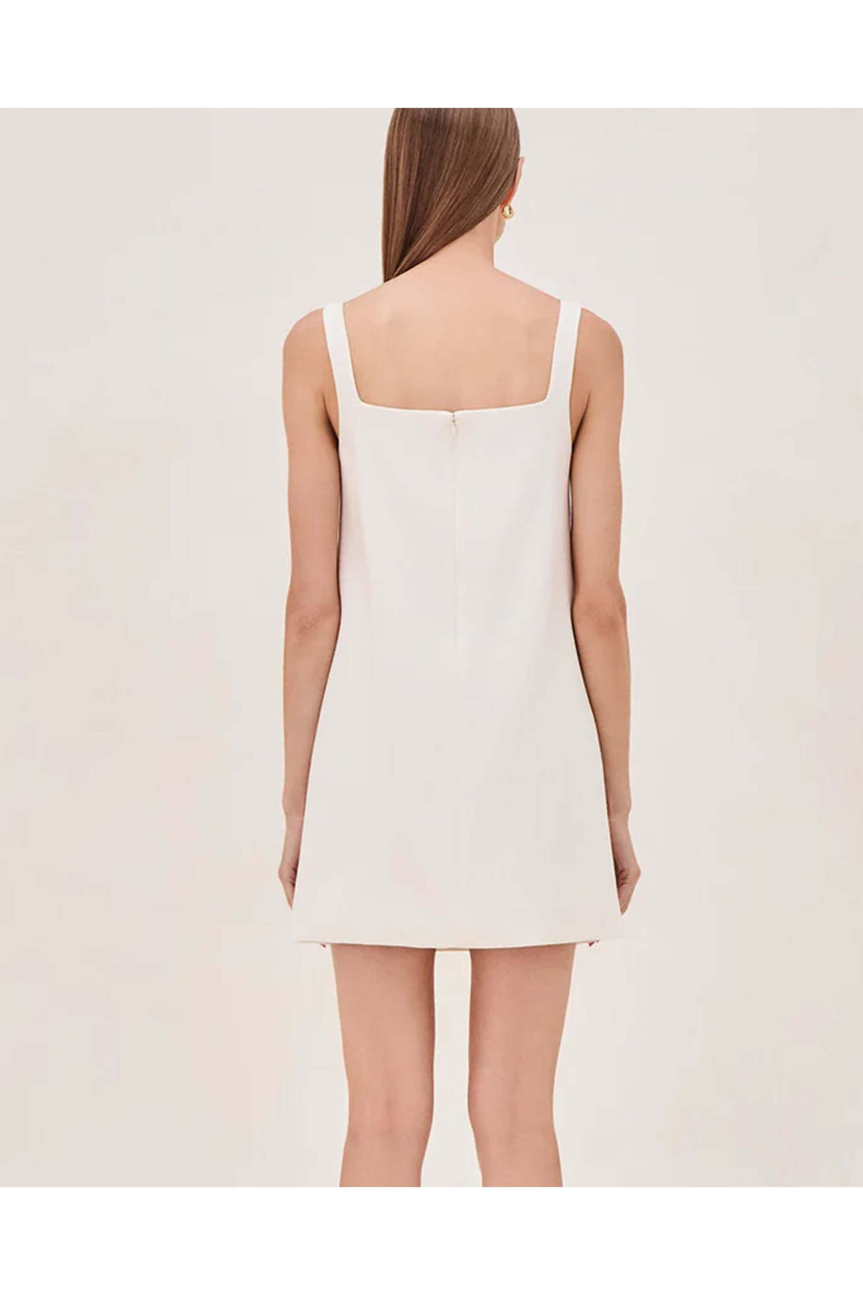 Alexis - Luya Short Dress in Pearl