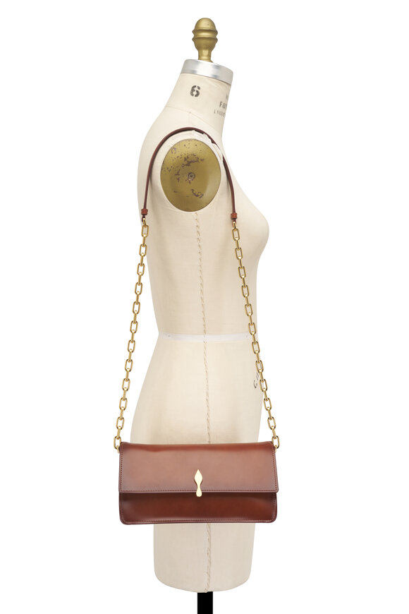 Christian Louboutin Bettina Calf Leather Chain Clutch - view 7