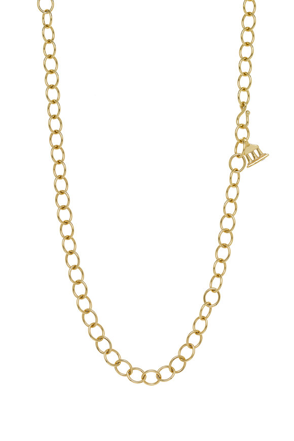 Temple St. Clair 18K Yellow Gold Oval Link Chain - view 1