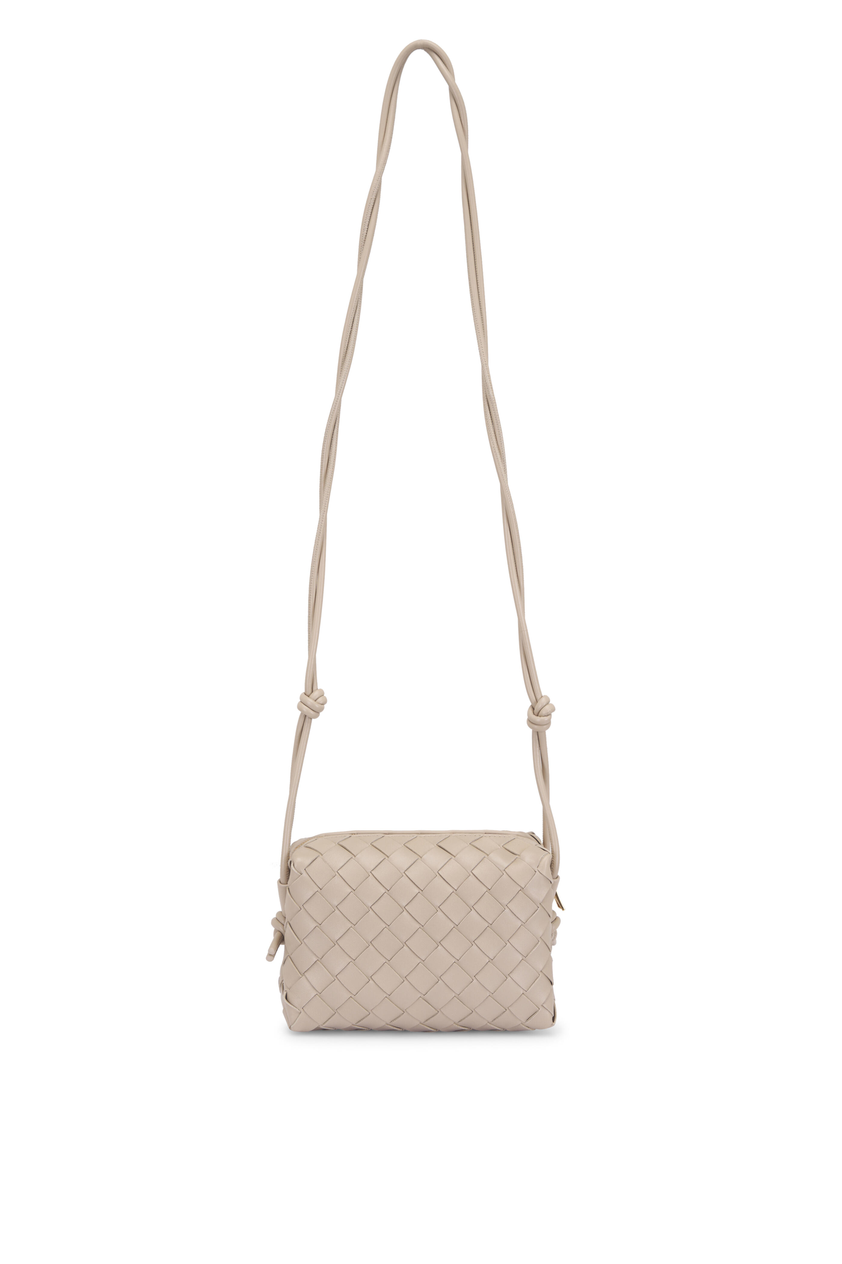 Bottega Veneta - Mini Loop Tan Intrecciato Leather Bag