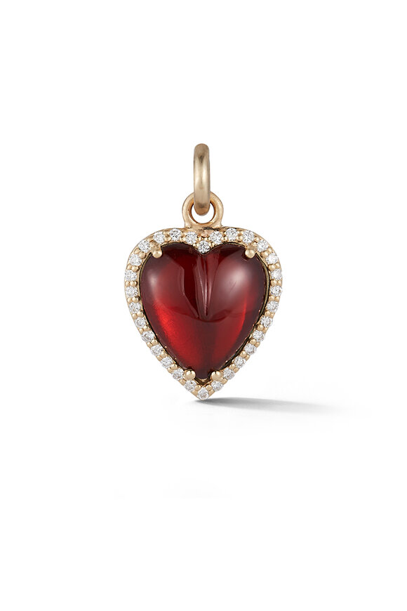 Storrow - Yellow Gold Garnet Diamond Alana Charm